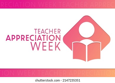 Teacher Appreciation Week. Vector illustration. Holiday poster