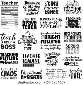 Teacher Appreciation Word Art Set