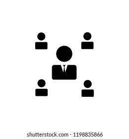 Teacher and audience icon. Element of training, seminar. Premium quality graphic design icon. Signs and symbols collection icon for websites, web design, mobile app on white background