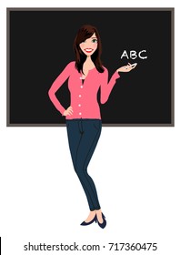 Teacher avatar clip-art / vector / logo / icon