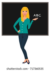 Teacher avatar clip-art / vector / logo / icon