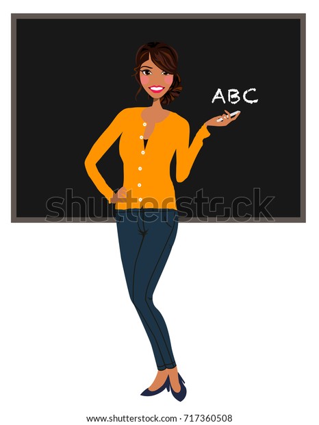 Teacher Avatar Clipart Vector Logo Icon Stock Vector Royalty Free 717360508