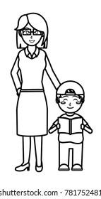 Teacher and boy design