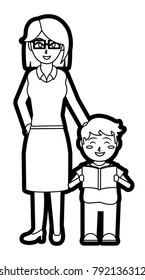 Teacher and boy design