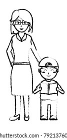 Teacher and boy design