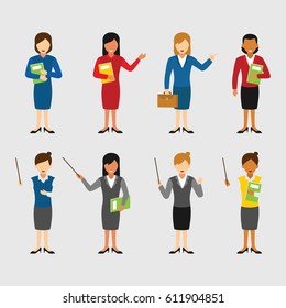 Teacher Character Design Vector