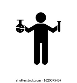Teacher, chemistry icon. Simple education icons for ui and ux, website or mobile application