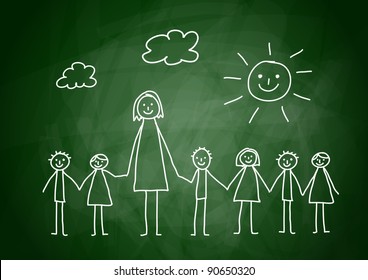 Profesor con hijos