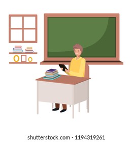 Teacher Classroom Stock Vector (Royalty Free) 1194319261 | Shutterstock