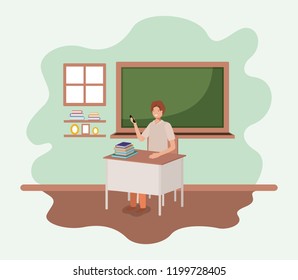 teacher in the classroom
