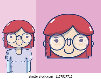 Teacher cute cartoon