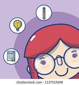 Teacher cute cartoon