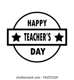 teacher day badged icon 