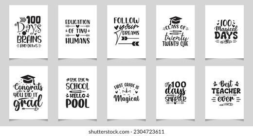 Día del profesor Bundle y Escuela SVG Bundle Desings - Camisas del profesor svg docente png - 100 días de escuela svg de la escuela svg desings divertido profesor