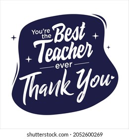 Teacher Day Thank You Card