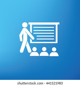 Teacher design on blue background,vector