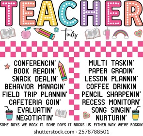 Teacher Design , Teacher SVG,Retro Teacher 