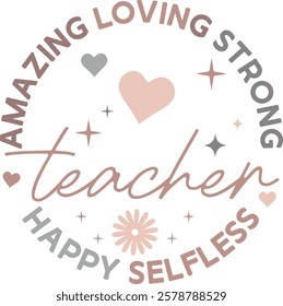 Teacher Design , Teacher SVG,Retro Teacher 