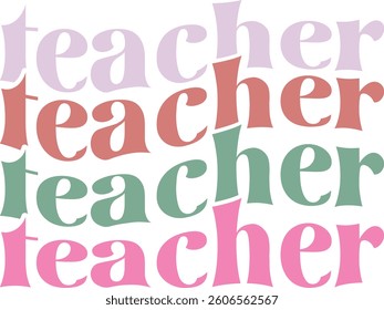 Teacher design and vector file