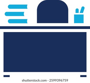 Teacher Desk Icon Element For Design