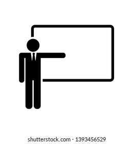 teacher - education - presentation icon vector design template