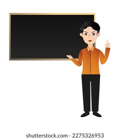 Elemento de contenido, escuela, estudio, vector, personas, empresas e ilustración