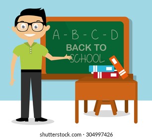 Teacher Explaining Lesson Stock Vector (Royalty Free) 304997426 ...