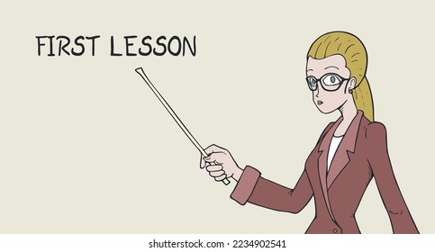 Teacher and first lesson message design