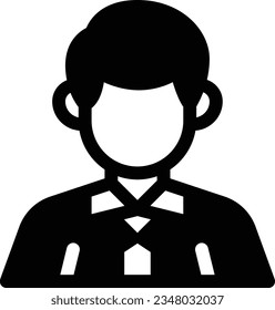 Teacher Glyph Icon - Single Icon, Vector
