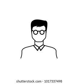 teacher icon. Avatar element of professions for mobile concept and web apps. Thin line  icon for website design and development, app development. Premium icon on white background