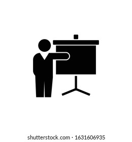 teacher icon black vector illustration