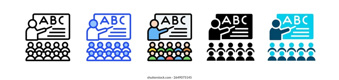Teacher Icon Collection With Multiple Styles