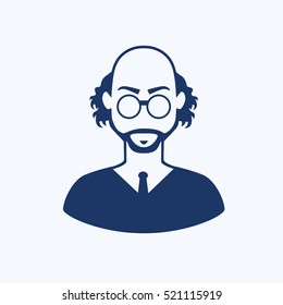 Teacher icon design,clean vector
