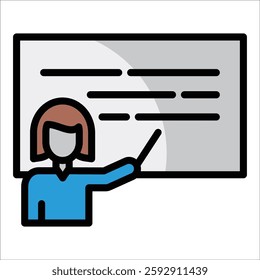 Teacher Icon Element For Design