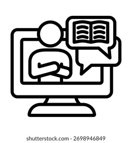Elemento De Icono De Profesor Para Diseño Y Vector