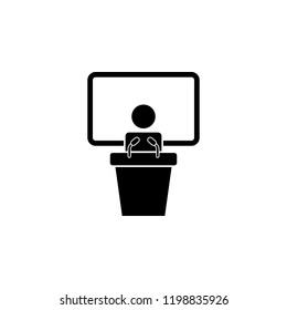 Teacher icon. Element of training, seminar. Premium quality graphic design icon. Signs and symbols collection icon for websites, web design, mobile app on white background
