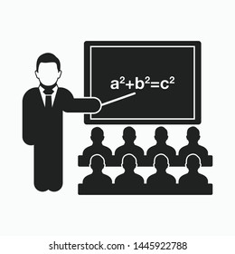 Teacher icon. Flat style vector EPS.