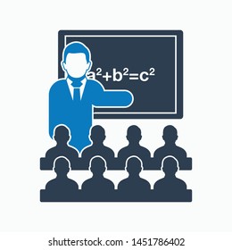 Teacher icon. Flat style vector EPS.