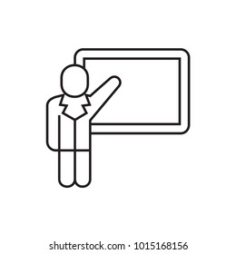 teacher icon illustration isolated vector sign symbol