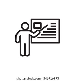 teacher icon illustration isolated vector sign symbol