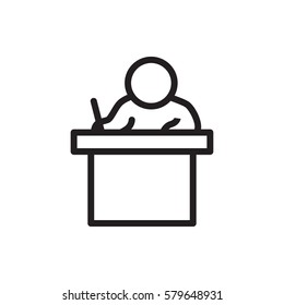 teacher icon illustration isolated vector sign symbol