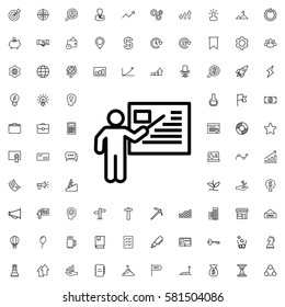 teacher icon illustration isolated vector sign symbol. Startup icons set.