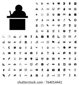 Teacher icon illustration isolated vector sign symbol. education icons set for web and mobile.