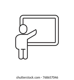teacher icon illustration isolated vector sign symbol