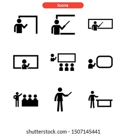 teacher icon isolated sign symbol vector illustration - Collection of high quality black style vector icons
