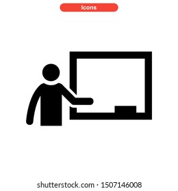 teacher icon isolated sign symbol vector illustration - high quality black style vector icons
