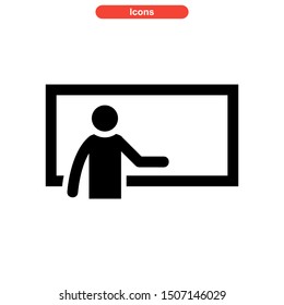 teacher icon isolated sign symbol vector illustration - high quality black style vector icons
