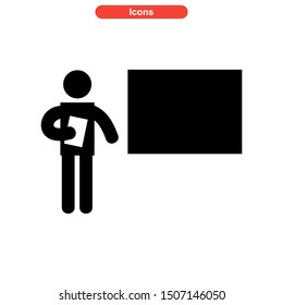 teacher icon isolated sign symbol vector illustration - high quality black style vector icons

