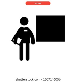 teacher icon isolated sign symbol vector illustration - high quality black style vector icons
