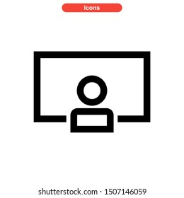 teacher icon isolated sign symbol vector illustration - high quality black style vector icons
